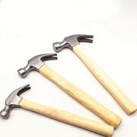 Wholesale Multi function Safety Outdoor Nai Hammer mm mm Natural Wood Handle Steel Claw Hammer By Sea T2I52217