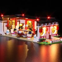 Wholesale LED lights are compatible with LEGO China seri New Year dinner dragon dance model kit brick single lightHH7Q
