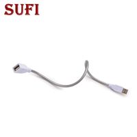 Wholesale Table Lamps USB Metal Hose Male And Female Connector V Small Desk Lamp Bracket Pole Snake Tube Extension Cord