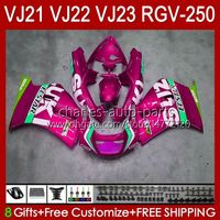 Wholesale Bodys For SUZUKI RGVT pink light stock RGV CC CC RGV Panel RVG250 HC RGVT RGV250 SAPC VJ22 Fairings