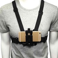 Wholesale Outdoor Cell Clip Action Camera Adjustable Straps Stand Mobile Phone Chest Mount Harness Strap Holder Xiaomi