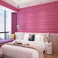 Wholesale 3D Wall Stickers Brick Pattern Waterproof Self self adhesive wallpaper Room Home Decor For Kids Bedroom Living Sticker S2