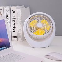 Wholesale Electric Fans Table Fan Mini USB Strong Wind Rechargeable Desk Wireless With Gear Speed Degree Rotata