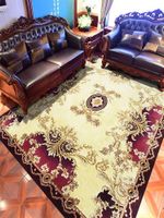 Wholesale Carpets Zealand Wool Carpet Europe Court Living Room Area Rug D Hand Carved For Bedroom American Style Study Floor Mat