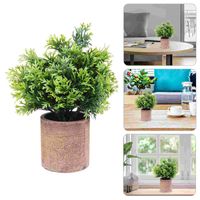 Wholesale Decorative Flowers Wreaths Artificial Green Potted Plants Indoor Pastoral Fake Flower Home Decoration