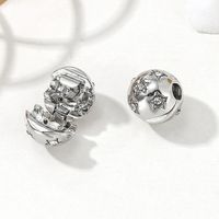 Wholesale Fits Pandora Biagi Bracelets White Stars Silver Safety Anti Drop Clip Buckle Charm Bead Stopper Beads For Diy European Sterling Necklace Jewelry