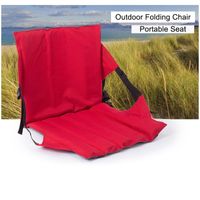 Wholesale Multifunctional Camping Folding Seat Cushion With Backrest Outdoor Stadium Grass Beach Chair Waterproof Oxford Camp Rest Pads
