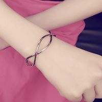 Wholesale Bangle Bracelet Hollow Out Waves Hand Ring Female Copper Simple Geometric Curve Exaggerated Send Metal