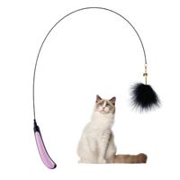 Wholesale Cat Toys Sell Feather Stick Interactive Toy Flexible Kitten Tease Cats Pet Training With Bells