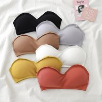 Wholesale Sexy Invisible Bras Women Push Up Strapless Bra Lingerie Backless Brassiere Seamless Bralette Underwear For Wedding Dress Camisoles Tanks