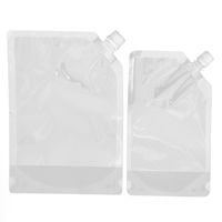 Wholesale Storage Bags Clear Spouted Stand Pouch Liquid Soap Packaging BPA Free Drink For Food Snack Tea And Drinking L ML