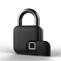 Wholesale USB Rechargeable Smart Keyless Fingerprint IP65 Waterproof Anti Theft Security Padlock Door Luggage Case Lock FLL3