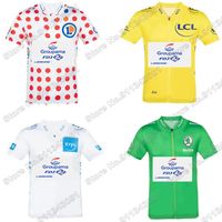Wholesale Racing Jackets Team FDJ Cycling Jersey Short Sleeve France Tour Clothing Yellow Green White Polka Dot Road Bike Shirts MTB Maillot