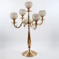 Wholesale Vases cm Tall Gold Candelabra Wedding Centerpieces Modern Style Candle Holder Factory