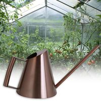 Wholesale Office Spraying Watering Can Painted Stainless Steel Long Spout Large Capacity Outdoor Garden Indoor Plants Irrigation Household Equipments