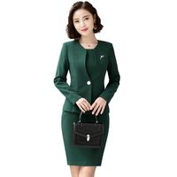 Wholesale Women s Suits Blazers Fmasuth Work Dress Suit Full Sleeve Blazer Sleeveless Business Set For Women Office Uniform HEN1324S01