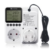 Wholesale KT3200 Temperature Controller Instrument Digital Plug in Thermostat Timer Switch Socket Heating Cooling Day Night Control