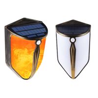 Wholesale Solar Lamps Decorative Sconce with Flickering Flame Auto On Off Outdoor Lighting Waterproof Wall Lights Motion Sensor for Garden Yard Garage Pathway