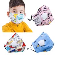 Wholesale Air Reusable Kids Face with Valve and Filter Plate Dust Travel Windproof Riding Mask Breathable Designer Masks T2i51018