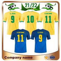 Wholesale 20 Soccer Jersey Home G JESUS NEYMAR JR P COUTINHO Shirt Away D COSTA MARCELO Football uniform