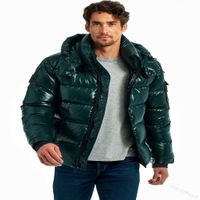 Wholesale Winter Warm puffer Padded Jacket Fashion Solid Quilted Outwear Coat With Hooded Autumn Outdoor SKI Bright Wadded Jackets Coats Clothes G93DFR2