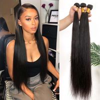Wholesale Double Drawn Silky Straight a Virgin Hair Extension Brazilian to inches Natural Color Cut Down From Young Healthy Girl
