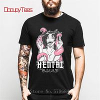 Wholesale Ahegao face funny T Shirt Men lewd anime girl gift for Hentai otaku Short Sleeves For Young Japan animation Sexy Waifu culture