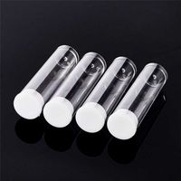 Wholesale 50 Plastic Clear Tube Bead Containers Bottle Jar Storage Jewelry display x15mm F60