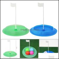 Wholesale Golf Sports Outdoorsgolf Training Aids Durable Putting Cup Putraining Hole With Flag Backyard Diving Range Tool Indoor Outdoor Equipment D