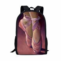 Wholesale Fashion Ballet Shoes Dancer Painting School Bag For Girls Backpack Child Teenager Children s Backpacks Book Bags
