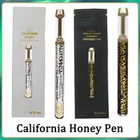 Wholesale California Honey Disposable Vape Pen Empty E Cigarettes ml Gold Ceramic Coil Atomizers mah Rechargeable Battery Ecig Thick Oil Cartridges Package