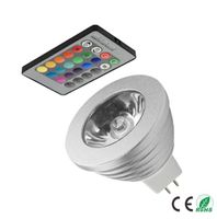 Wholesale Bulbs MR16 RGB LED Bulb Spotlight W Lampada Changeable Colorful Lamp With keys IR Remote Control Memory Mode