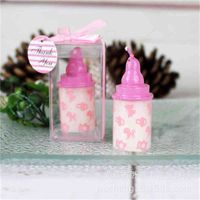 Wholesale 10 wedding gifts and baby shower birthday party milk bottle candle souvenir decoration