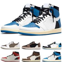 Wholesale Jumpman Basketball Shoes Men Women s High OG Low Military Blue Obsidian Sail Dark Mocha Reverse Red Mens Trainers Sneakers Sports Size