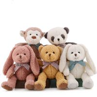 Wholesale 32cm Bear Rabbit Monkey Stuffed Animals Plush Toys For Children Kawaii Plush Soft Toy Baby Doll Speelgoed Valentine s Day Gift
