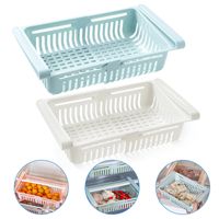 Wholesale 1 Kitchen Organizer Stretchable Refrigerator Storage Rack Food Storage Baskets Fridge Container Space Saver Pull out Drawer