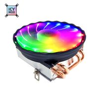 Wholesale RGB CPU Cooler Fan mm Heat Sink Copper Pipe For AMD Intel Universal Platform Colorful CPU Radiator MOD Symphony PIN PIN