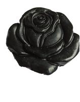Wholesale Natural ink jade rose flower good luck pendant free ship ping