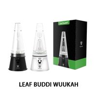 Wholesale Leaf buddi Wuukah Dab Rig E Cigarette Kit Glass atomizer Vaporizer Tank Part smoking water pipe with LED screen new
