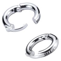 Wholesale Chastity Devices Ball Stretcher Steel Penis Ring Scrotum Pendant Metal cock Cage Sex Toys Size Adjustable T006