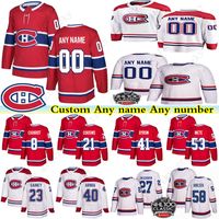 Wholesale Custom Montreal Canadiens hockey jerseys Nick Suzuki Carey Price Brendan Gallagher Jean Beliveau any name and number