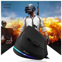 Wholesale ZELOTES C USB Wired Vertical Gaming Mouse DPI Buttons Programmable LED Optical Remote For PC Laptop Gamer Mice