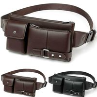 Wholesale Waist Bags Fashion Men s Chest Shoulder Bag Leather Sling Crossbody Satchel Backpack Simple Luxury