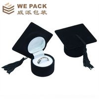 Wholesale m7b school ph dbachelor hat ring ring boxfans gift packaging boxes jewelry university jewelry boxes graduation gift