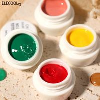 Wholesale Nail Gel ELECOOL g Solid Canned Pre Colors Painting Can Soak Off Manicure Kit For DIY Drawing Easy To Use