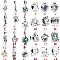 Wholesale 2022 New Arrival Sterling Silver Cute tree man owl letter O crown string pendant Charm Beads Fit Pandora Bracelet Silver Jewelry Gift