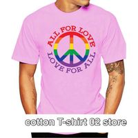 Wholesale Men s T Shirts All For Love Gay PrideLGBT Pride Clothing Men And Ladies Year T shirt