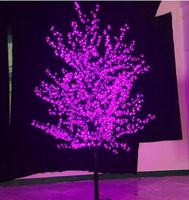 Wholesale Christmas Decorations M ft Blue LED Cherry Blossom Tree Outdoor Garden Pathway Holiday Year Light Wedding Decor