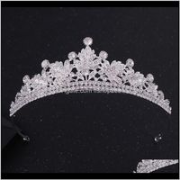 Wholesale Necklace Jewelryluxury Wedding Sets Bridal Tiaras Crown Leaf Statement Necklaces Earrings Hair Aessories African Beads Jewelry Set Drop Del