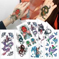 Wholesale Temporary stickers Flower butterfly Watercolor s Scorpion dragon Small sticker Hand leg body tattoo women